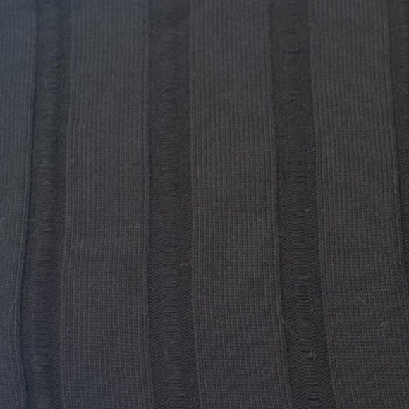 525 America Cropped Knit Oversized Crewneck Sweater Black Size M/L - Picture 3 of 8